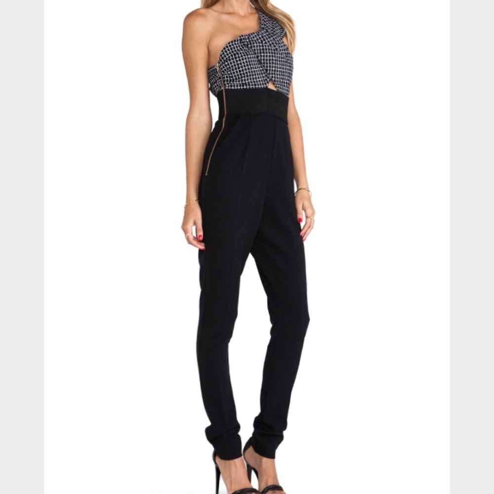 Self Portrait Size 6 (US = 2 ) Black Women's Jumpsuit BNWT